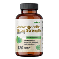 Balincer Ashwagandha Capsules | Ashwagandha Extract Supplement | Boost Energy, Relieve Stress, Support Mood & Focus