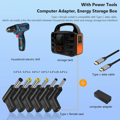 12V 15V 19.5V USB C PD to DC Power Connector Universal Type C to DC Jack Plug Charging Adapter Converter for Router Tablet