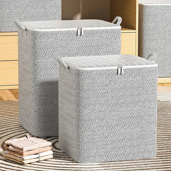 1pc Household Large Capacity Storage Bag Non-woven Material, Closet Wardrobe Organizer Can Be Used For Quilt Clothing, Toys EzBuyCo