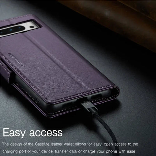 Luxury Magnetic Wallet PU Leather Phone Case For Google Pixel 9 Pro XL 8Pro 8A Shockproof Card Holder Pocket Cover For Pixel 7A
