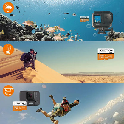 KOOTION Micro SD Card Memory Card Class 10 256GB 128GB 64GB U3 4K High Speed Cartao De Memoria TF Mecard C10 Flash Memory