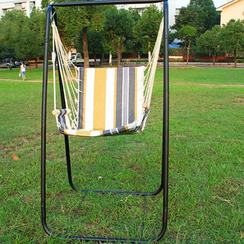 A-Frame Heavy-Duty Anti-Deformation Hammock Chair Stand | Metal Support Rack for Strong Load Bearing | Outdoor Swing Seat