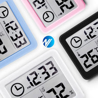 Digital Clock Desk Clock with Temperature Humidity  Wall Clocks for  Home Kitchen Office Desk Decorations NIDITON