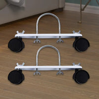 1 Pair Electric Heating Oil Heater Support Holder Replace Parts Replacements Black Wheel For Oil Heater Caster Bracket Holder