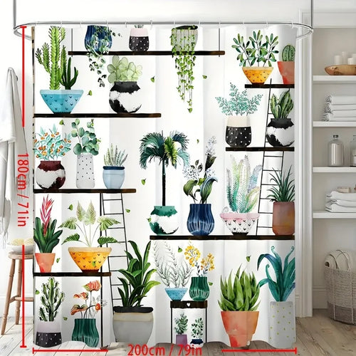 Bohemian Flower Bathroom Curtain Colorful Boho Floral Print Beautiful Bright Polyester Fabric Cloth Shower Curtain for Bathroom