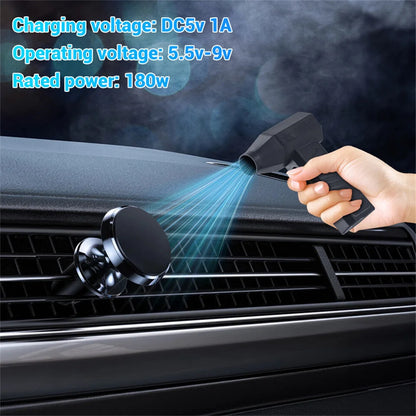 130000RPM Mini Turbo Jet Fan Electric Air Duster Adjustable wind speed Portable Turbo Violent Blower Rechargeable  Car Cleaning