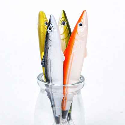 QX2B 6 упаковок ручок Fishing Party Кулькова ручка Fishing Pen Ручка у формі риби Подарунок Креативні канцтовари Офісне приладдя