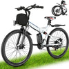 26" Folding Electric Bike for Adults, with 500W Motor,48V 20MPH Removable Battery, Up to 50Miles Range, Cruise Control