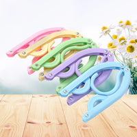 10PCS Portable Folding Clothes Hangers Travel Accessories Foldable Clothes Drying Rack for Travel Business Trip Pants