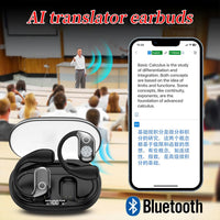 144 Languages Real Time Translator Earbuds 3-in-1 Translation Earphones Noise Cancelling Waterproof Car AI Translator Earbuds