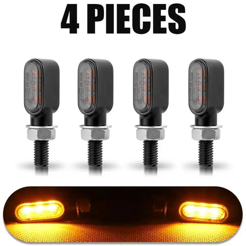 8mm Mini led Motorcycle Turn signal Light lamp Indicators Blinker clignotant moto led for honda yamaha kawasaki cafe racer 12V