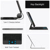 Keyboard Case For iPad Pro 13 Inch (M4) 2024 Magnetic Smart Magic Keyboards Folio Cover Backlight With Multi-Touch Trackpad