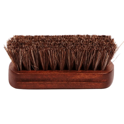 Horsehair Leather Textile Cleaning Brush for Car Interior Furniture Apparel Bag Shine Polishing Brush Auto Wash