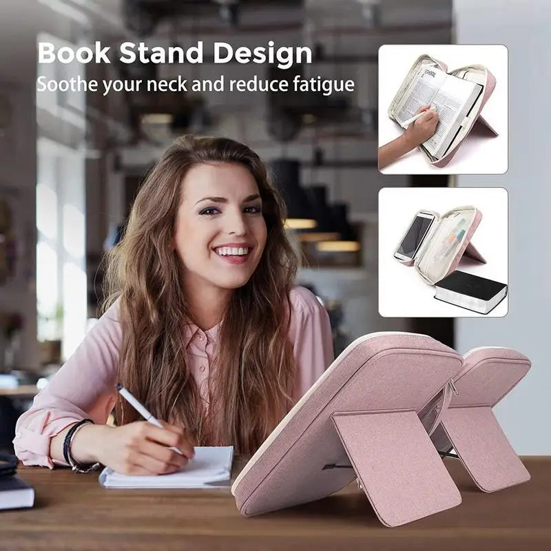 Large Bible Cover Travel Files Card Folder Holder Tool Case Handbag Storage Bag Tickets File Organizer Easy Gripping To Hold