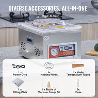 VEVOR DZ-260A Professional Chamber Vacuum Sealer - 15.7 Inch Sealing Length