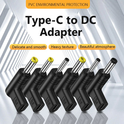 12V 15V 19.5V USB C PD to DC Power Connector Universal Type C to DC Jack Plug Charging Adapter Converter for Router Tablet