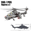 2024 Sluban WW2 Military Russia Air Weapon Mi-24 Attack Helicopters Hind Model Building Blocks Classics Fighter Bricks Plane Toy