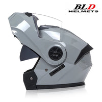 BLD Personalised Motorcycle Full Face Helmet Men Women Fashion Dual Lens Helmets Motocross Racing Modular Flip Up Casco Moto