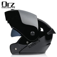 Casco capacetes double dual lens helmet motorcycle helmet full face helmets downhill racing helmets motorfiets helm EzBuyCo