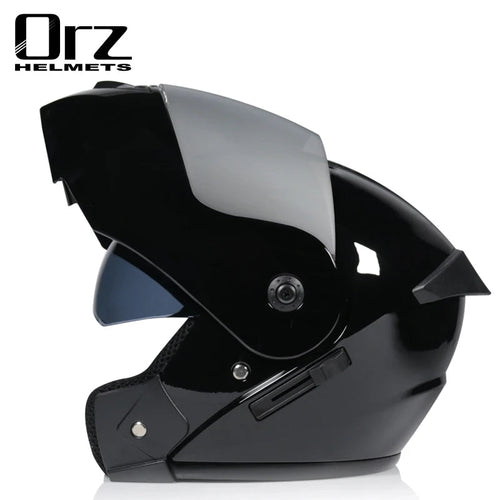 Casco capacetes double dual lens helmet motorcycle helmet full face helmets downhill racing helmets motorfiets helm EzBuyCo