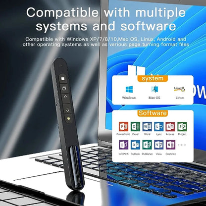 Wireless Presenter Red Light page turning pen 2.4G RF Volume Remote Control PPT Presentation USB PowerPoint Pointer Mouse