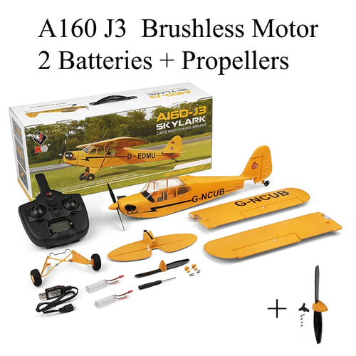 Hot Sale Wltoys A160 J3 RC Plane RTF 2.4G Brushless Motor 3D/6G Remote Control Airplane Ready To Fly