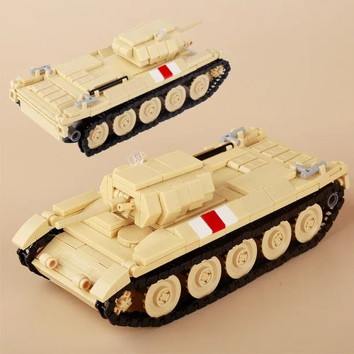WWII Military US German Armored Vehicle MOC Building Blocks Soldiers Figure Tank Gun Carriage Medical Truck Transport Toys K033