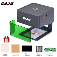 DAJA DJ6 Laser Engraver Mini Portable Bluetooth DIY Cut Engraving Machine Engrave Mark Wood Painted Metal Acrylic Glass Leather