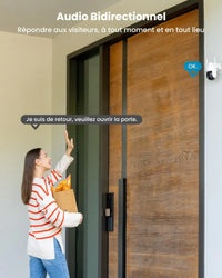 ieGeek 2K 3MP 360° PTZ HD Outdoor Solar Surveillance Camera,  Outdoor Battery  with PIR Motion Sensor, Colour Night Vision