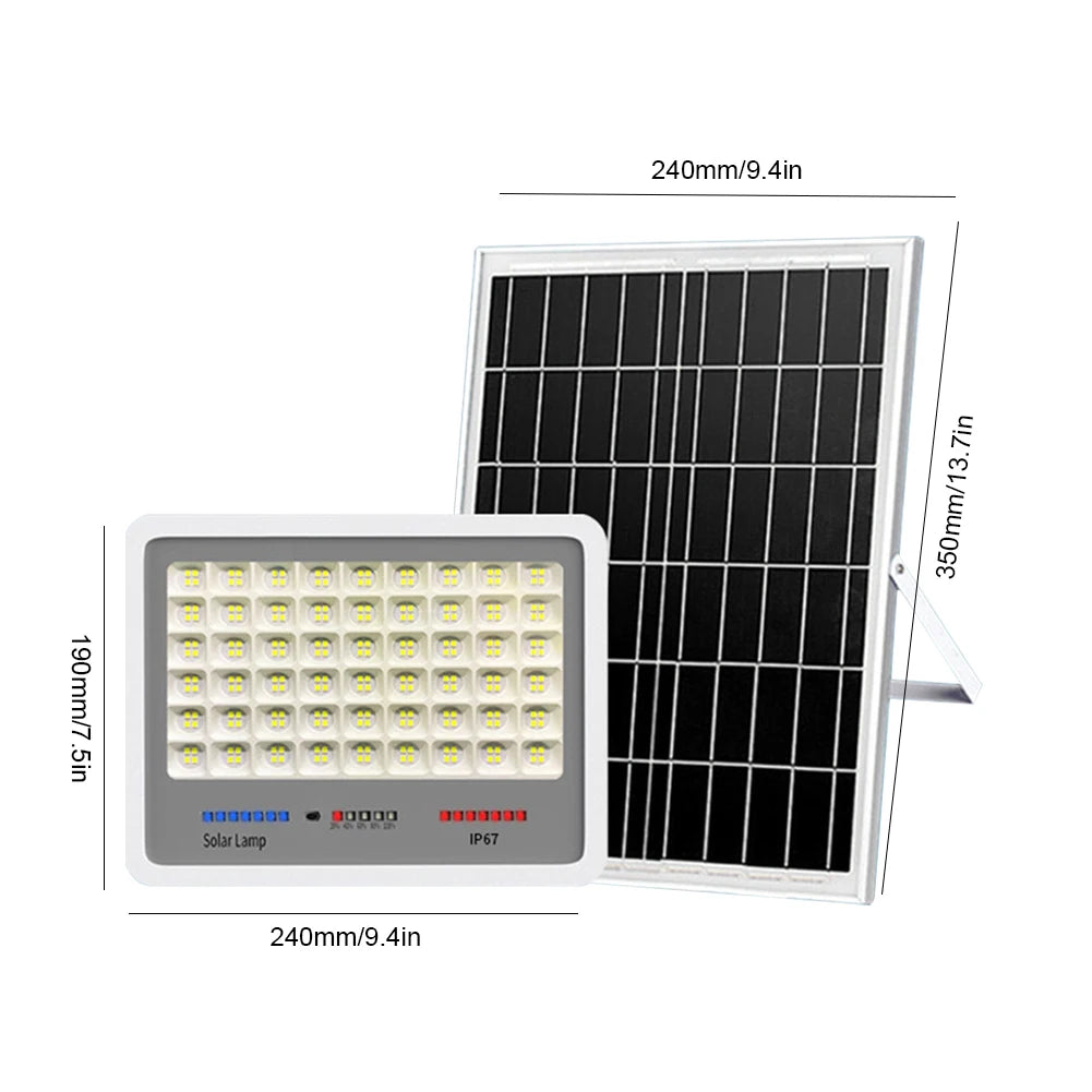 Household High-power Lighting Solar street lamp Auto-On Outside Spotlights Remote Control Garden yard street household lamp