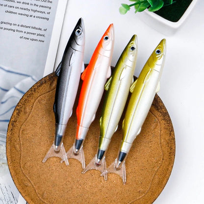 QX2B 6 упаковок ручок Fishing Party Кулькова ручка Fishing Pen Ручка у формі риби Подарунок Креативні канцтовари Офісне приладдя