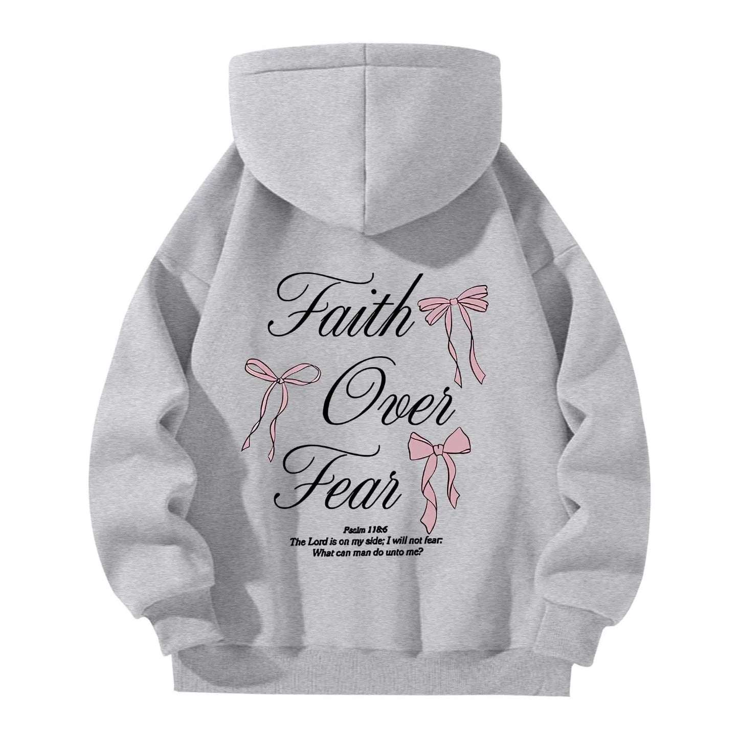 Lovellx Women's Hoodies with Butterfly Letter Print Long Sleeves Hooded Christian Jesus God Graphic Hoodies Harajuku Pulllovers