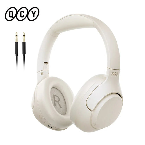 QCY H3 ANC Wireless Headphones 43dB Hybrid Active Noise Cancellation Headset Bluetooth 5.4 Hi-Res Audio Earphones 60H Playtime EzBuyCo