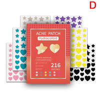 Colorful Star Pimple Patch Acne Colorful Invisible Acne Removal Skin Care Stickers Concealer Face Spot Beauty Makeup Tools