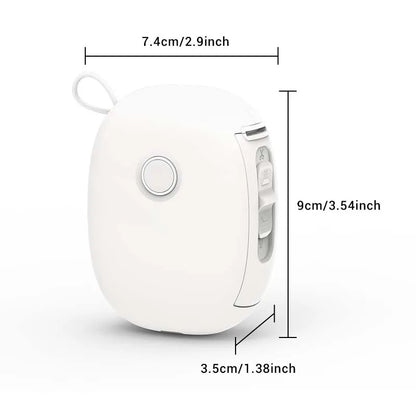 Mini Portable Thermal Printer Bluetooth Wireless Pocket Label Maker Home Study for Android iOS with 1roll Stickable Label Paper