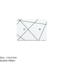 100pcs Cardboard Earring Display Card Paperboard Jewelry Label Hanging for Entrepreneurship Selling Small Businesses Packaging