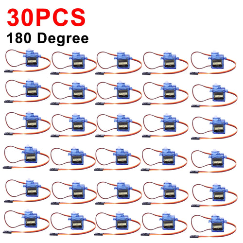 1-100pcs SG90 9G Micro Digital Servo Motor 180/360° Fixed-Wing Micro Gear Servo Motor for Rc Helicopter Toy Airplane Aircraft