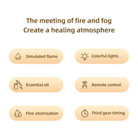 Bedroom Desktop Simulation Electric Fireplaces Home Home Decoration Ornaments with Atmosphere Light Creative Office Decorations