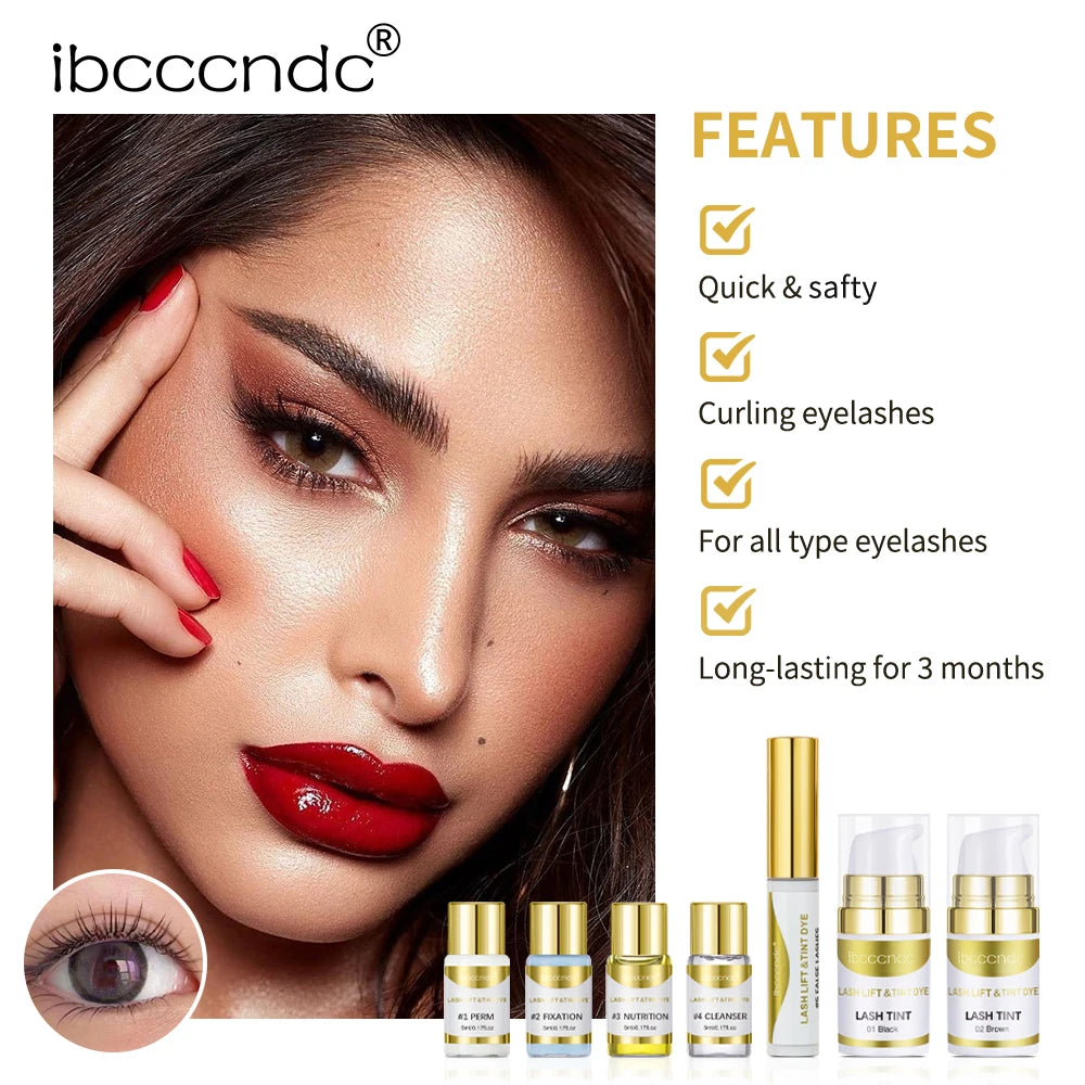 Semi-permanent Brow or Lash Lift And Tint Kit Professional Brow Lamination Eyelash Lifting Perming Lashes Home Use Dye Brow Tool