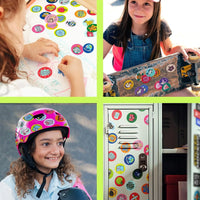 Pink Sticker Stamper For Kids, AnimalDino Unicorn Theme Cartoon RewardStickers