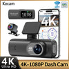 UHD 4K Dash Cam Dual Lens Driving Recorder Car DVR 1080P Rear Lens Camera Built-In WiFi GPS 24-Hour Parking Monitoring Black Box EzBuyCo