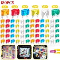 60-300pcs Cars Truck Mini Fuse Mixed Set Kit Auto Car Safety Assortment Mini Truck Blade Fuse Replacement 5/10/15/20/25/30A