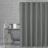1pcs 180cm*180cm Plain Waffle Waterproof Mildew Resistant Polyester Shower Curtain Bathroom Partition Curtain With 12 Hooks