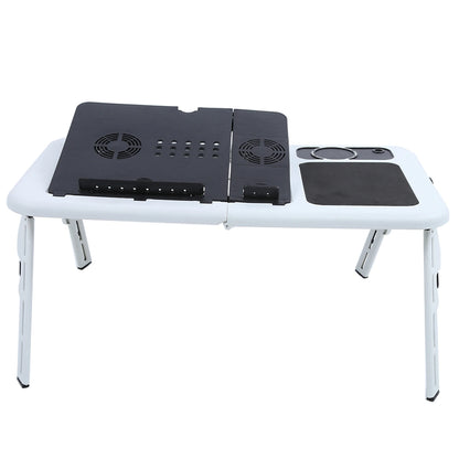 Laptop Notebook PC Folding Portable Car Bed Sofa Desk Stand Table Tray Cool Fan Lightweight Laptop Desk Notebook Portable Desk
