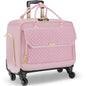 Rolling Laptop Bag, Briefcase for Women with 4 Spinner Wheels and Telescopic Extendable Handle, Roller Computer Bag for Work