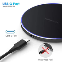 120W Fast Wireless Charger iPhone for 15 14 13 12 Max XR X Induction Wireless Charging Pad For Samsung S22 S21 S20 S10 9 Note