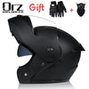 ORZ-161 Modular Filp up Motorcycle Helmet Full Face Racing Helmet Dual Visors DOT Approved motosiklet kaskı