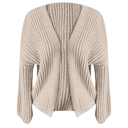 Vintage Women Cardigan Sweater Harajuku Lantern Sleeve Casual Korean Simple Fall Streetwear Tops Coat Chic Lazy Wind Sweater