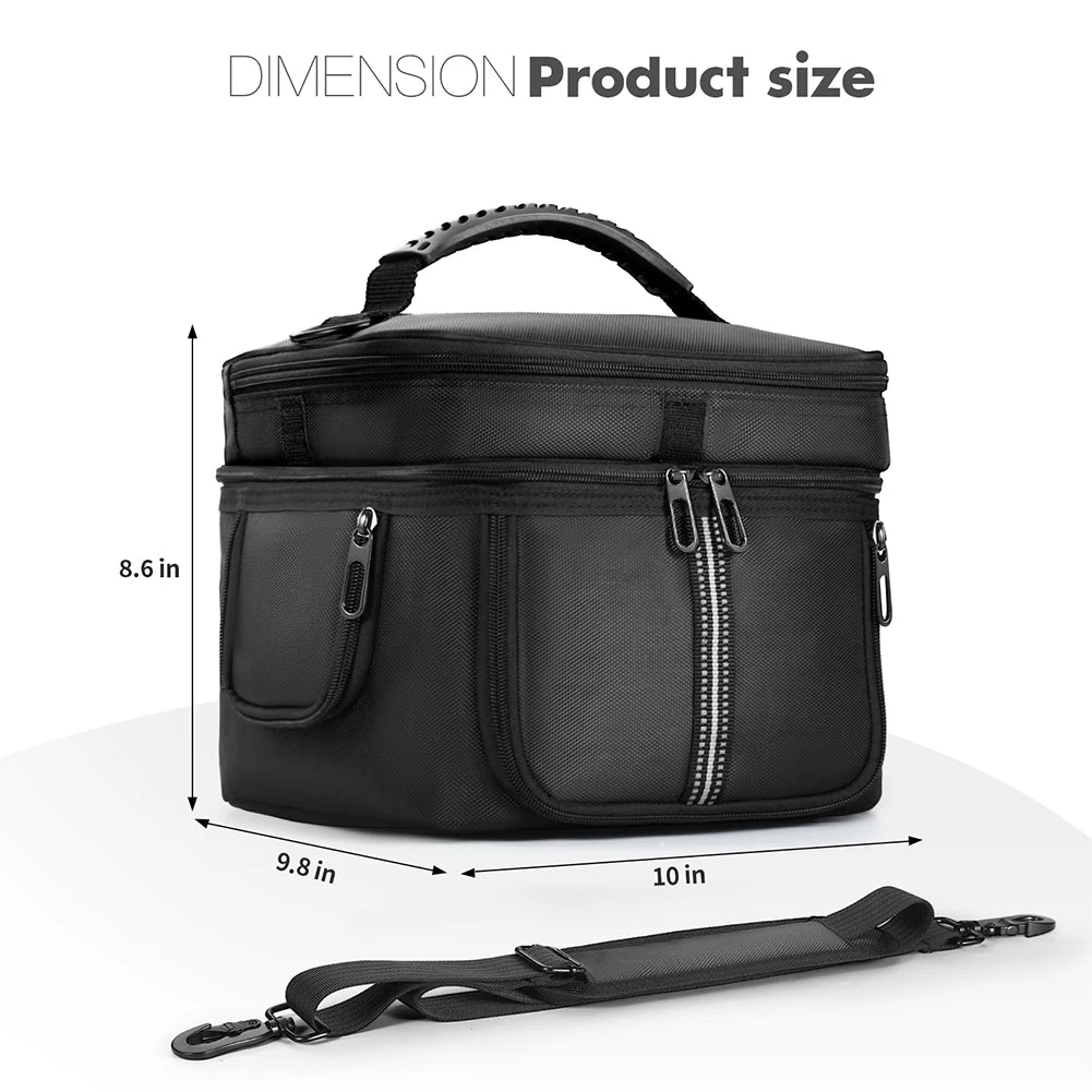 Carrying Case Portable Power Station Bag Waterproof Dustproof Multiple Pockets for Ecoflow Portable Power Station River 3/3 Plus