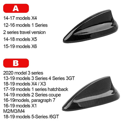 Real Carbon Fiber Car Antenna Cover Shark Fin For BMW E90 E92 F20 F30 F10 F34 G30 G20 F15 F16 F21 F45 G30 G20 X4 X5 X6